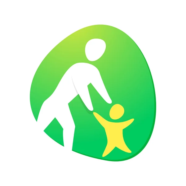 幸せな家族のロゴの設計 ストックベクター C Kaer Dstock