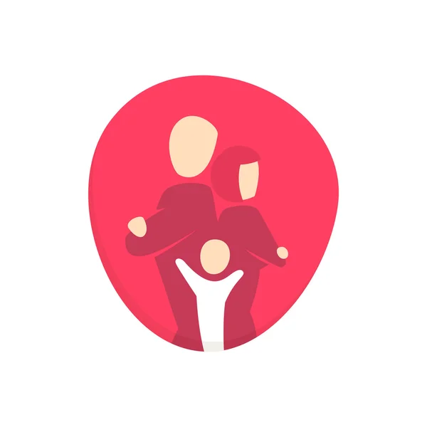 幸せな家族のロゴの設計 ストックベクター C Kaer Dstock