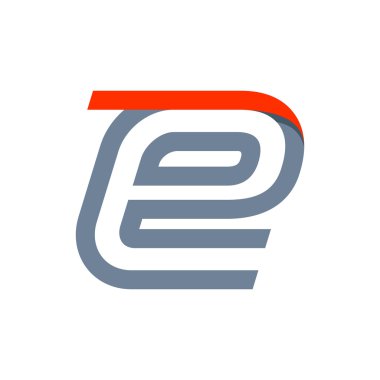 E letter fast speed logo.