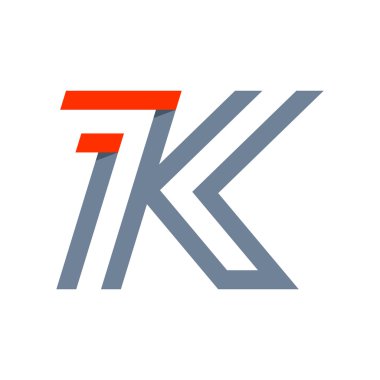 K letter fast speed logo.