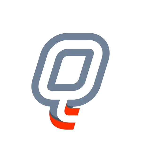 Q letter fast speed logo. — Διανυσματικό Αρχείο