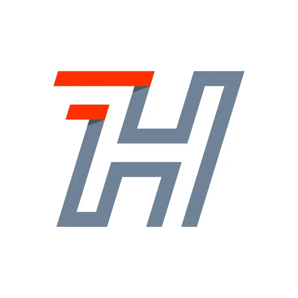 H letter fast speed logo. — ストックベクタ