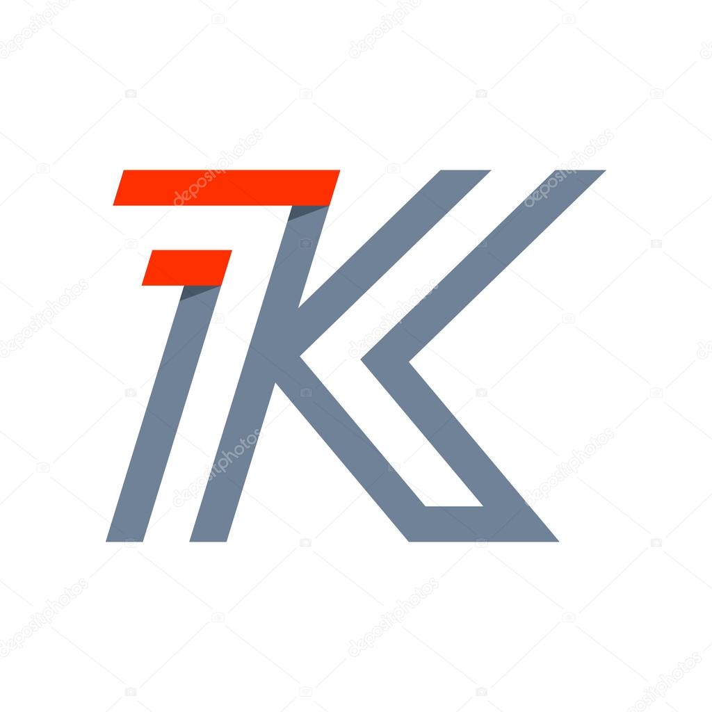 K letter fast speed logo. Hand drawn font. Vector grunge style design element for use in posters or prints.