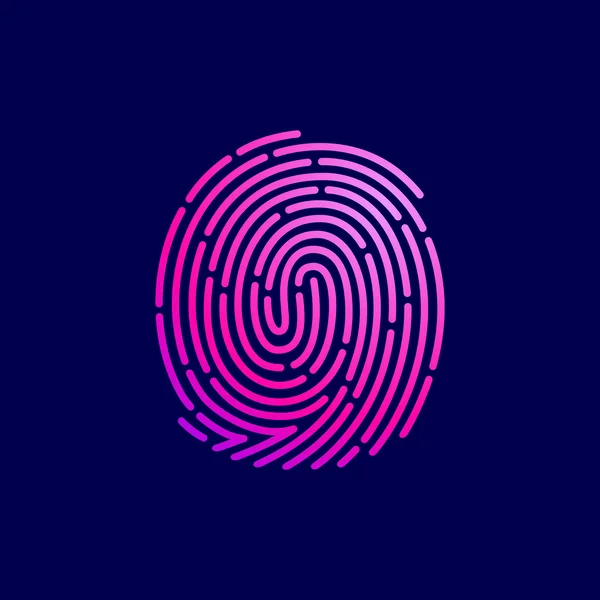 Fingerprint ikon — Stock vektor