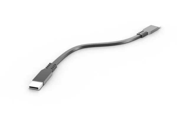 Usb Cable Connect Computers — Stock Photo, Image