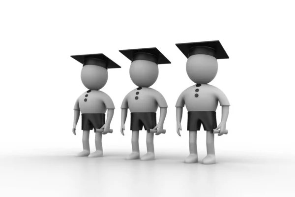 Pessoas Com Graduação Cap — Fotografia de Stock
