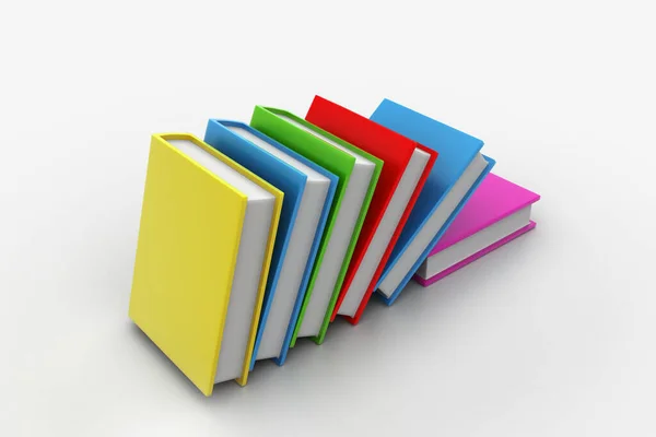 Rendering Stack Books — Stock Photo, Image