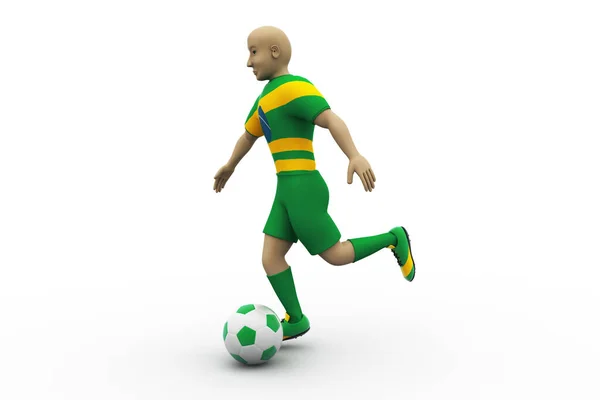 Illustration Football Player — Stock Photo, Image