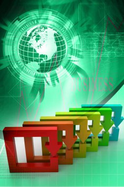 3d çok yönlü renk arkaplanı olarak Bakteri kullan