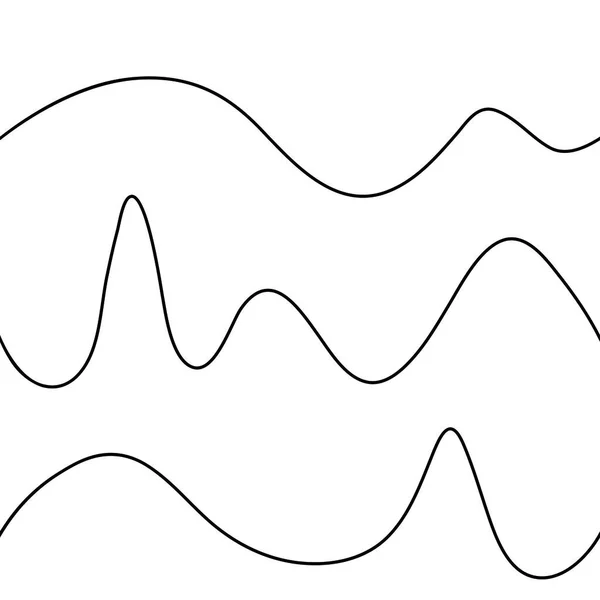 Modello geometrico senza cuciture di una linea su uno sfondo bianco — Vettoriale Stock