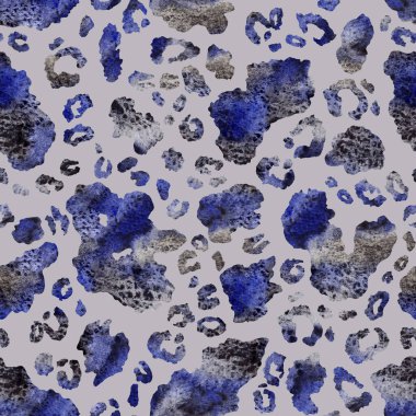 Kusursuz leopar desenli suluboya lekeleri