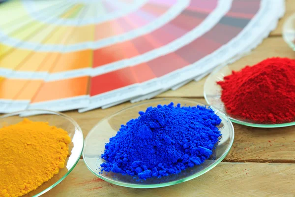 Kleurrijke van poeder coating en kleur grafiek. — Stockfoto