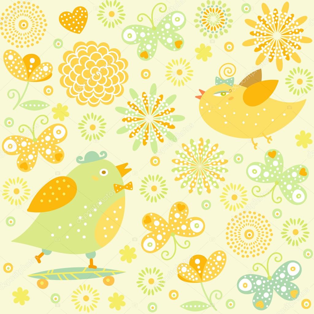 Vector seamless hand drawn pattern.