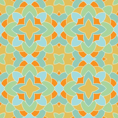 Renkli el geometrik arka plan çekilmiş. Vektör seamless modeli.