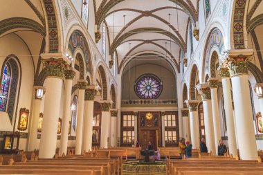 Katedral Bazilikası 'nın İçi Assani Saint Francis, Santa Fe New Mexico
