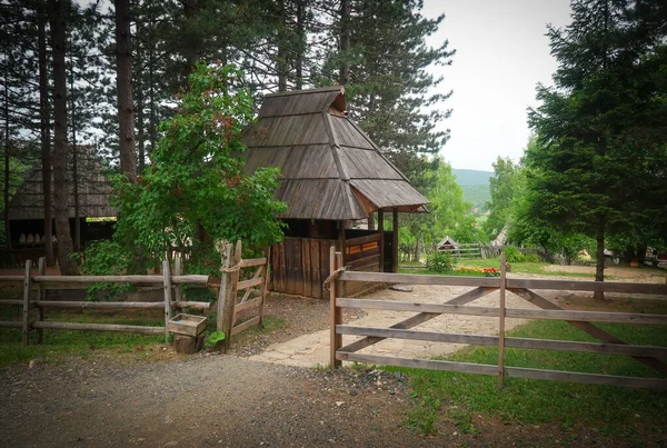 Sirogojno Village Serbia Located Mountain Zlatibor — Stock Photo, Image