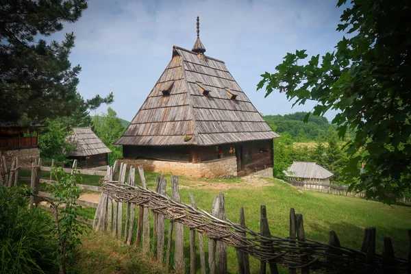 Sirogojno Village Serbia Located Mountain Zlatibor — Stock Photo, Image