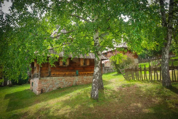 Sirogojno Village Serbia Located Mountain Zlatibor — Stock Photo, Image