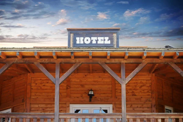 Hotel Building Old Western Town — Stock Photo, Image