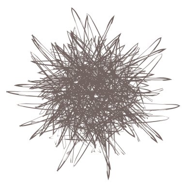 Karalama efektini yuvarlak. Kalem karalama vektör