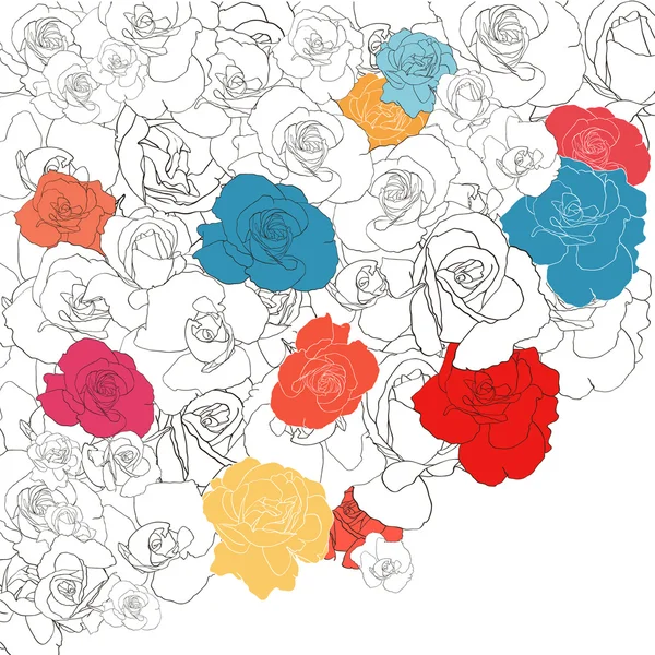 Çiçek arka plan çizgi sanatı / çiçek deseni sorunsuz