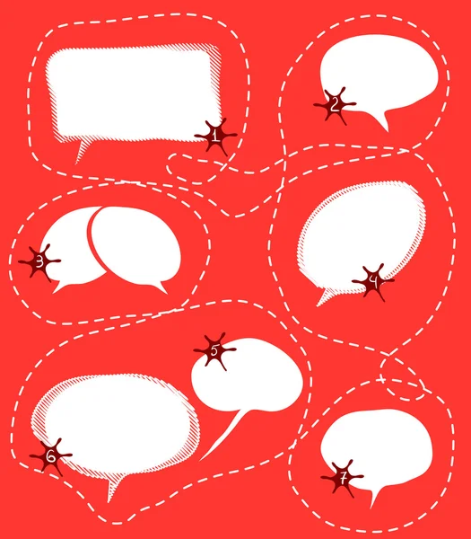 Beyaz konuşma balonları