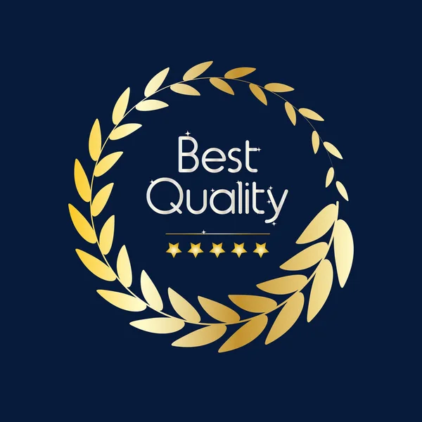 Altın defne çelengi vektör 