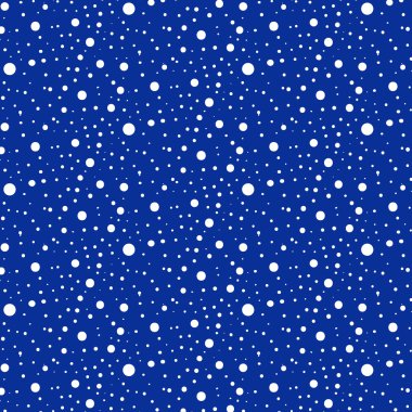 Mavi arka plan şeffaf beyaz kar desen