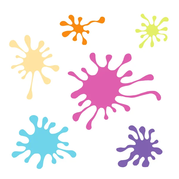 Su sıçramalarına vektör renk kümesi