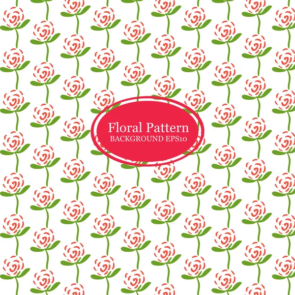 Gül çiçek çizgi desen illüstrasyon