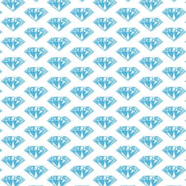 Elmas tasarlamak vektör. Mavi mücevher 
