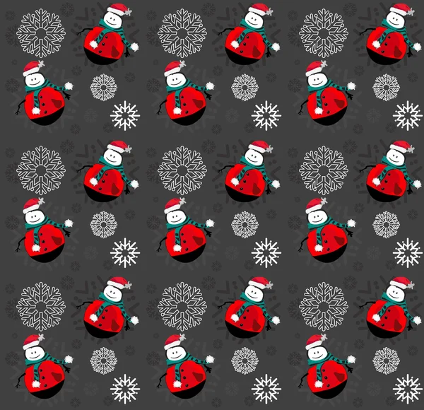 Kar taneleri vektör ile kardan adam