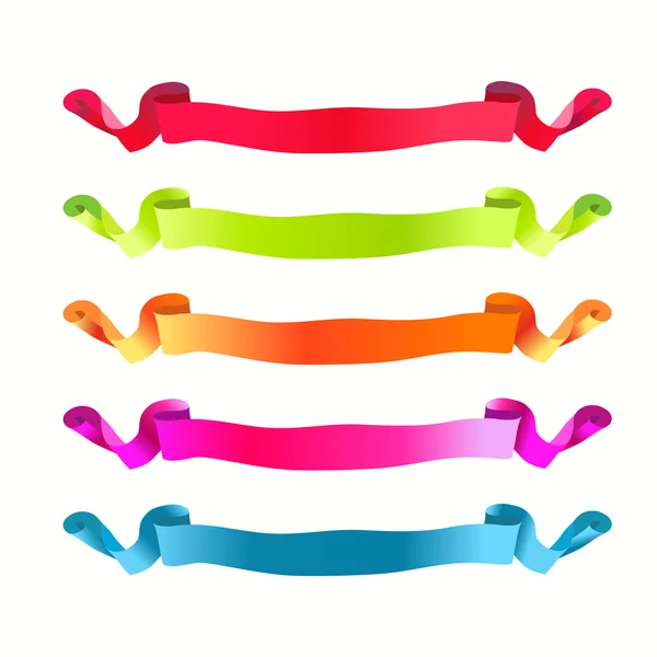 Renk ribband sembolleri set vektör