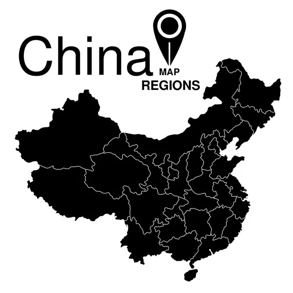 Çin Haritası. Çin'in bölgeleri