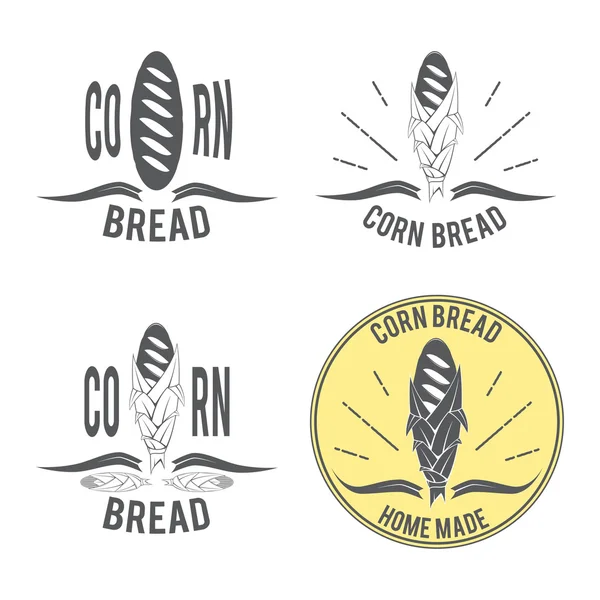 Logo corn bread 4 — Stok Vektör