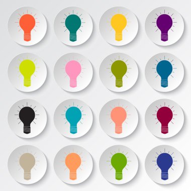 Set of multicolored lights.