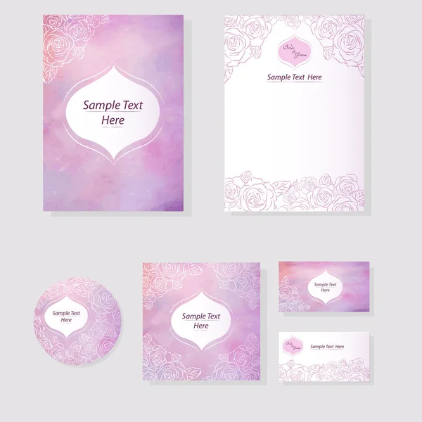 Wedding watercolor design