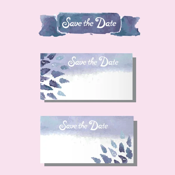 Wedding watercolor set, card, invitation flowers