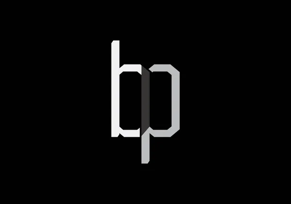 创意式豪华Bp信件标志设计 签名和符号 艺术及图解 — 图库矢量图片