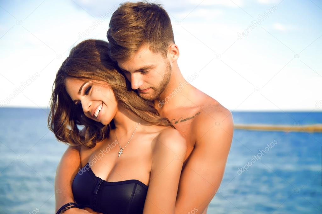 woman and man having fun