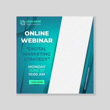 Canlı Yayın Sosyal Medya Yayını Premium EPS 124 şablonu; 