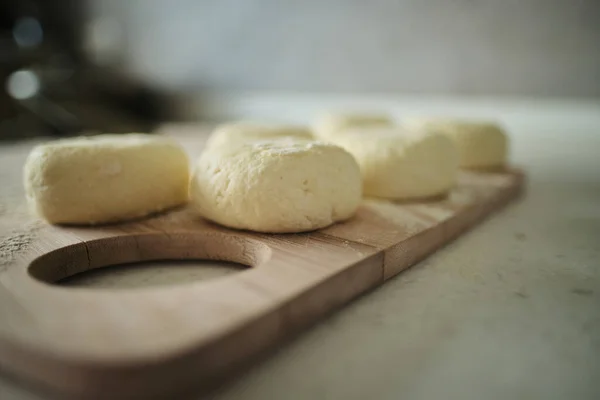 Cooking Cheesecakes Home Cottage Cheese — Stock Photo, Image