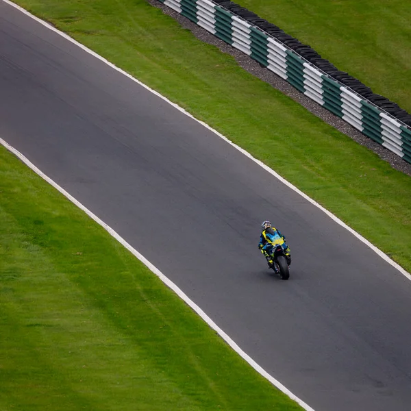 Een Opname Van Een Racemotor Als Het Circuit — Stockfoto