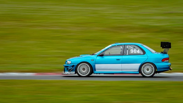 Panning Shot Racing Car Circuits Track — Stock Photo, Image