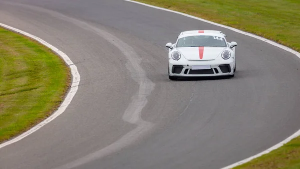 Panning Shot Racing Car Circuits Track — Stock Photo, Image