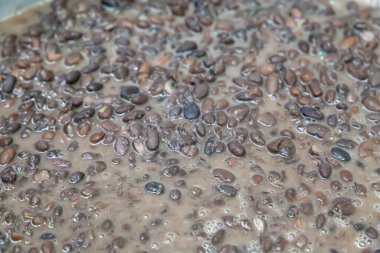 Faytonlu esrar, tipik Brezilya yemeği. Brezilya 'da bir restoranda