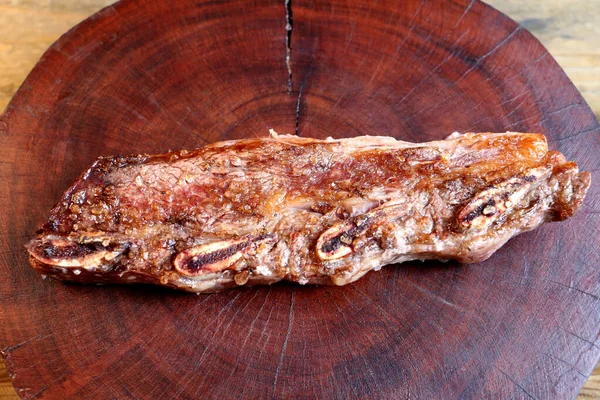Assado Tira Vagyok Grillezett Steak Csonttal Marhahús Ökör Bordáin Alapon — Stock Fotó