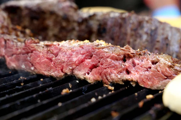 Fraldinha Bife Corte Tradicional Carne Para Churrasco Brasileiro Carne Grelha — Fotografia de Stock