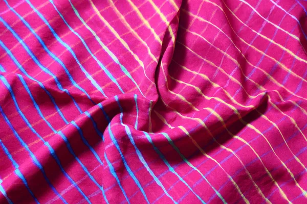 Textura Saree Indiana Rajasthani — Fotografia de Stock