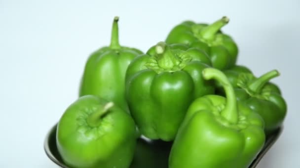 Capsicum Green Bell Pepper — Stock Video